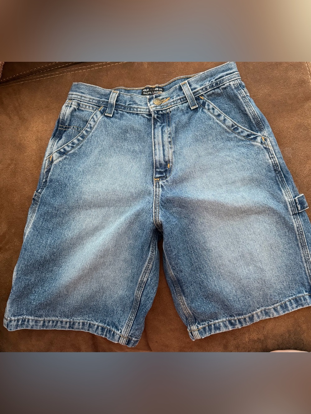Ralph Lauren boy’s Blue Denim Carpenter Shorts